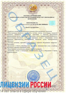 Образец сертификата соответствия (приложение) Светлый Яр Сертификат ISO 27001